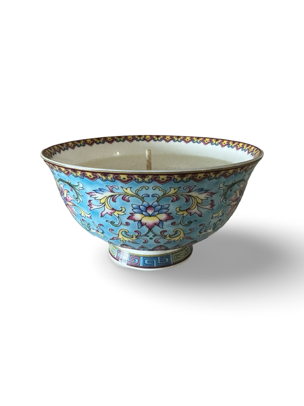 Prosperity Teal Bowl Candle