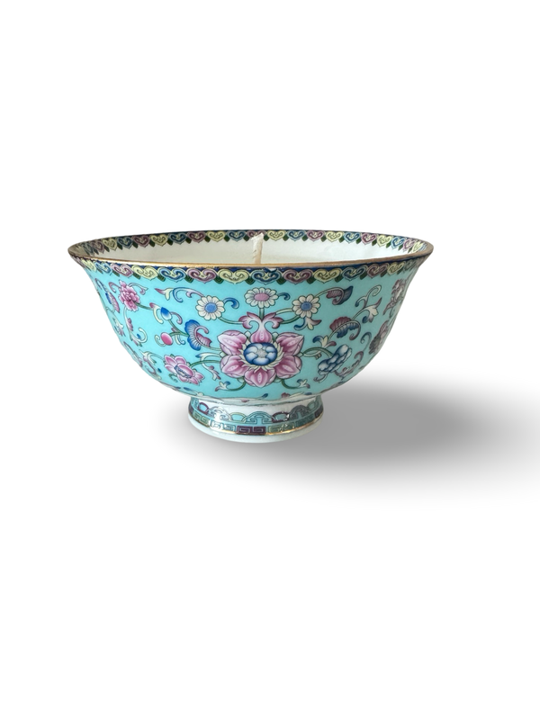 Oriental Teal Bowl Candle